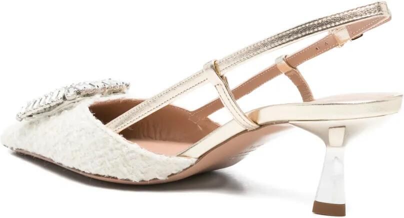 Roberto Festa Ingrid pumps met gesp Beige - Foto 3