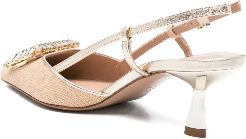 Roberto Festa Julien pumps met gespband Beige - Foto 3