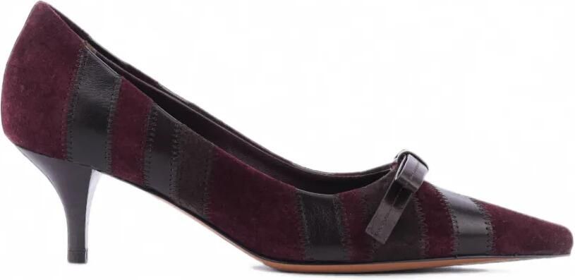 Roberto Festa Kande bow-detail panelled pumps Rood