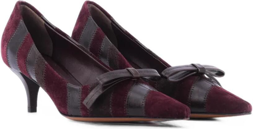 Roberto Festa Kande bow-detail panelled pumps Rood - Foto 4