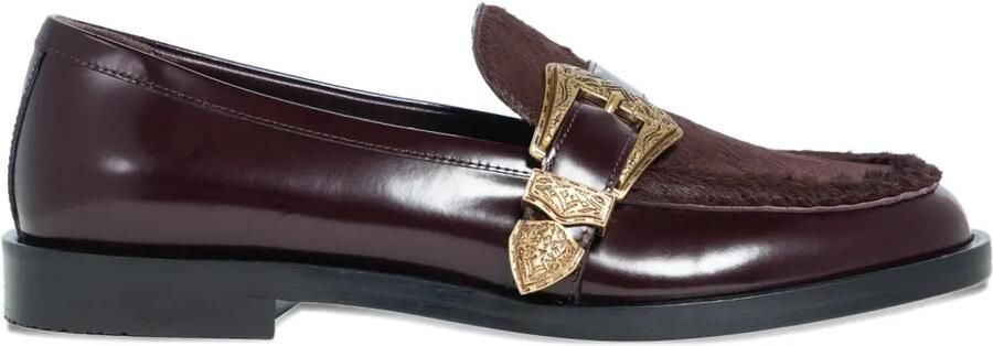Roberto Festa Lira loafers van ponyleer met gesp Bruin