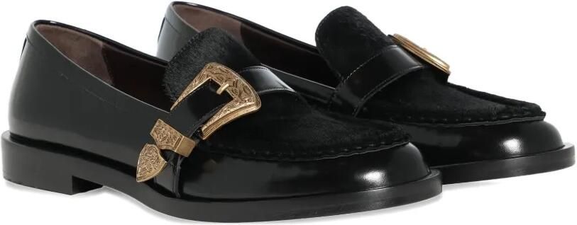 Roberto Festa Lira loafers van ponyleer Zwart