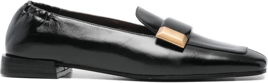 Roberto Festa Loafers met vierkante neus Zwart