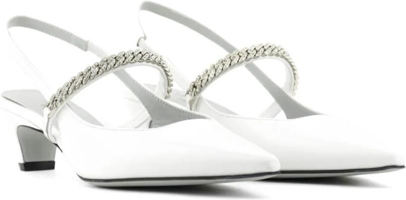 Roberto Festa Mallory pumps verfraaid met kristallen Wit - Foto 5