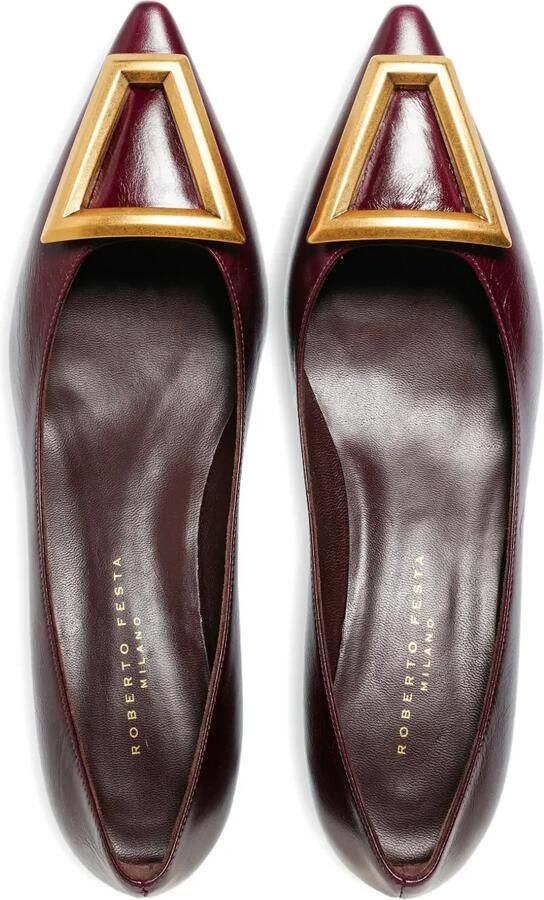 Roberto Festa Moon pumps met hak Rood - Foto 3