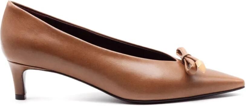 Roberto Festa Odisy pumps met strikdetail Bruin