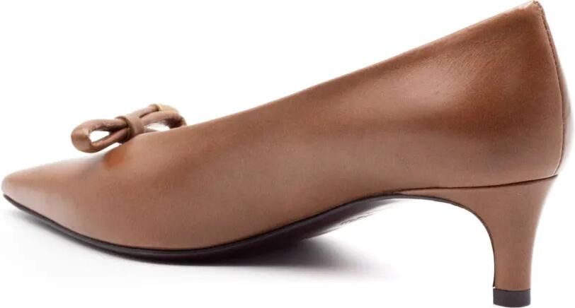 Roberto Festa Odisy pumps met strikdetail Bruin - Foto 4
