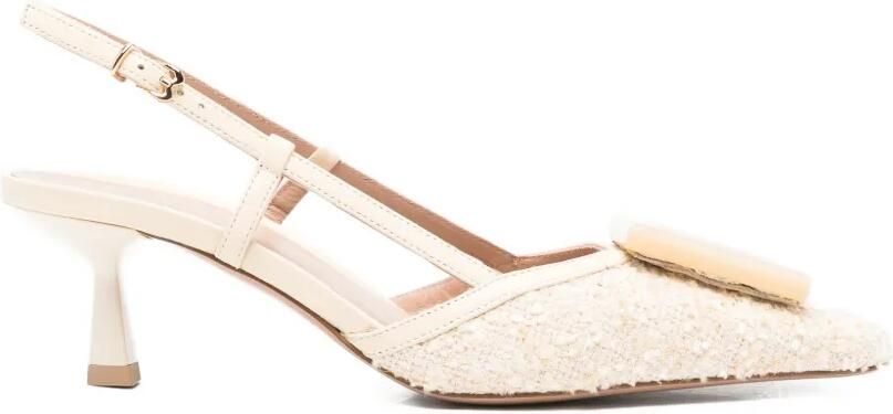 Roberto Festa Paloma slingback pumps met gesp Beige