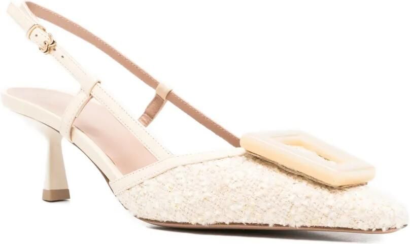 Roberto Festa Paloma slingback pumps met gesp Beige - Foto 2