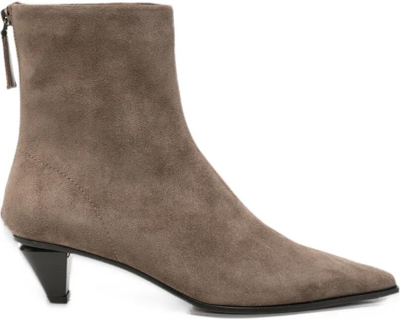 Roberto Festa pointed-toe suede ankle boots Beige