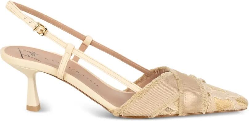 Roberto Festa Pumps met franje detail Beige