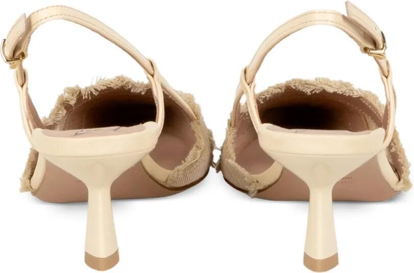 Roberto Festa Pumps met franje detail Beige - Foto 3