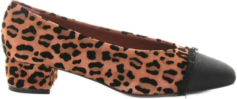 Roberto Festa Pumps met luipaardprint Beige