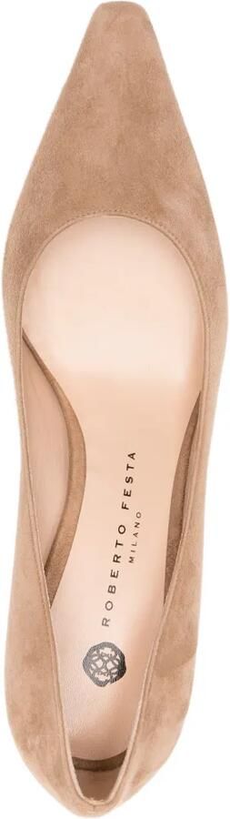 Roberto Festa Pumps met puntige neus Beige - Foto 4