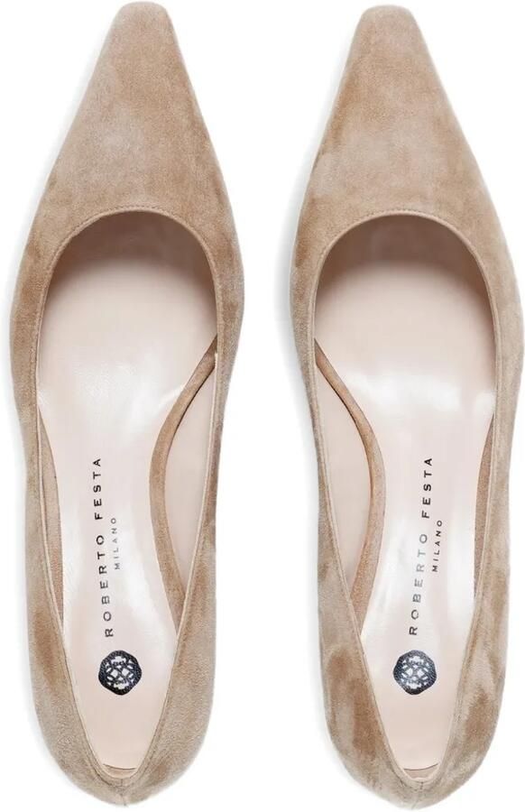 Roberto Festa Pumps met puntige neus Beige - Foto 3
