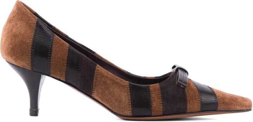 Roberto Festa Pumps met strikdetail en vlakken Bruin