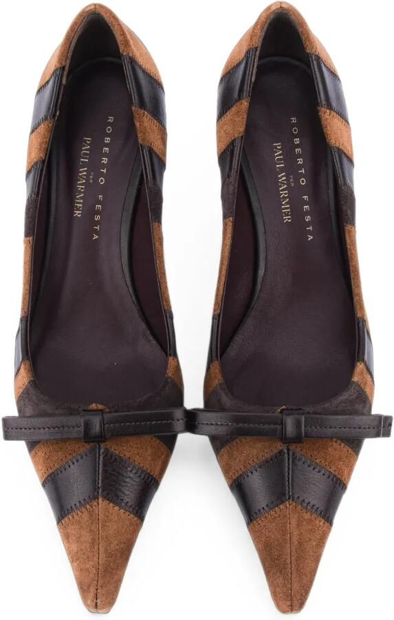 Roberto Festa Pumps met strikdetail en vlakken Bruin - Foto 2