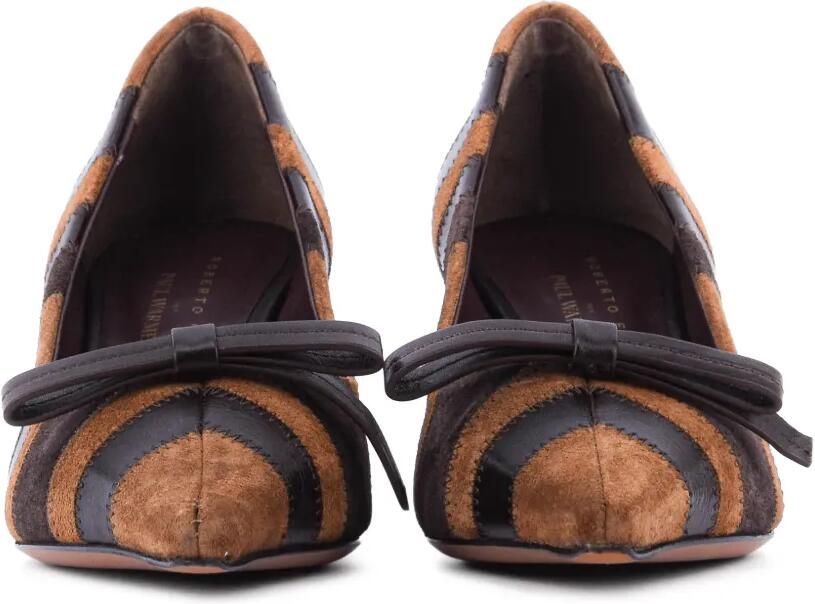 Roberto Festa Pumps met strikdetail en vlakken Bruin - Foto 4