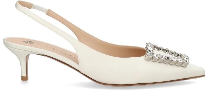 Roberto Festa Pumps verfraaid met kristallen Beige