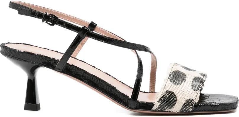 Roberto Festa Sandalen met open neus Zwart