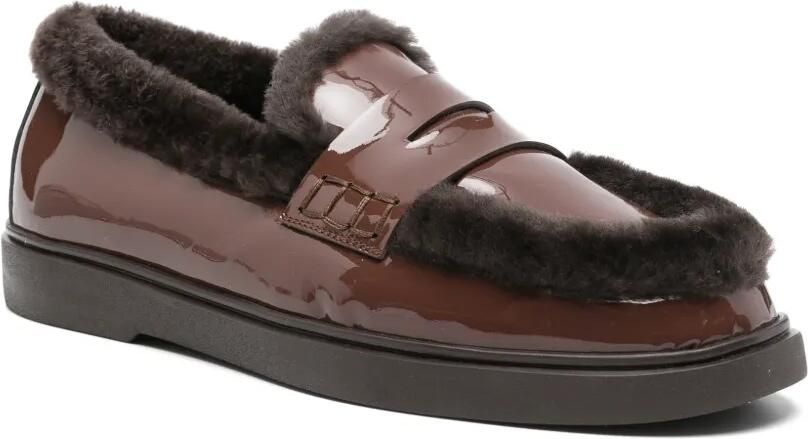 Roberto Festa Scilla lakleren loafers Bruin - Foto 3