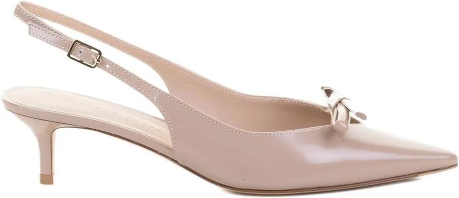 Roberto Festa Senya slingback pumps met strikdetail Beige