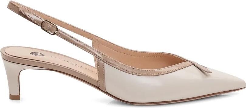 Roberto Festa Slingback pumps met puntige neus Beige