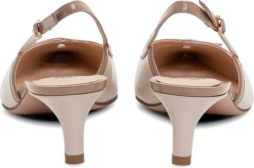 Roberto Festa Slingback pumps met puntige neus Beige - Foto 3