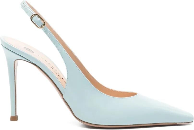Roberto Festa Slingback pumps met puntige neus Blauw