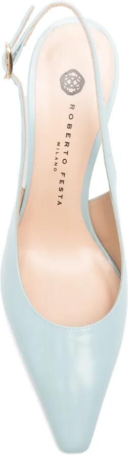 Roberto Festa Slingback pumps met puntige neus Blauw - Foto 4