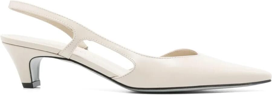 Roberto Festa Slingback pumps van geborsteld leer Beige