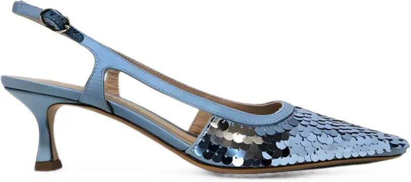 Roberto Festa Slingback pumps verfraaid met pailletten Blauw
