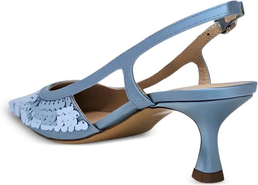 Roberto Festa Slingback pumps verfraaid met pailletten Blauw - Foto 2