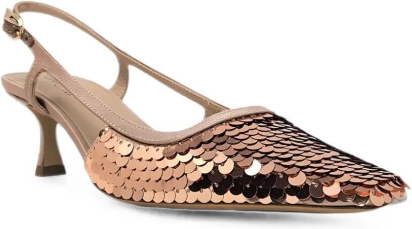 Roberto Festa Slingback pumps verfraaid met pailletten Goud - Foto 3