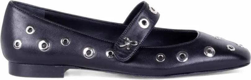 Roberto Festa stud-embellished strap ballet flats Zwart