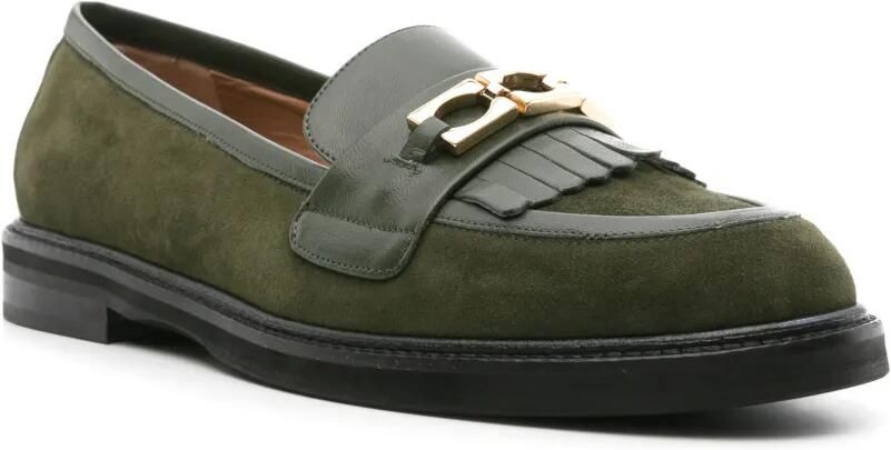 Roberto Festa Suède loafers met kwastje Groen - Foto 2