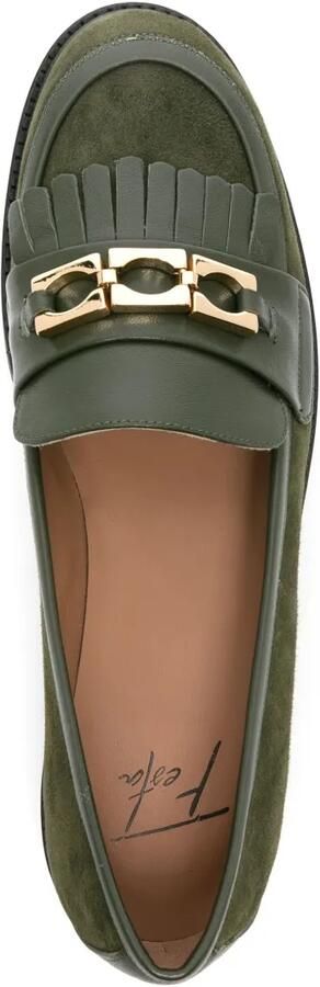 Roberto Festa Suède loafers met kwastje Groen - Foto 4