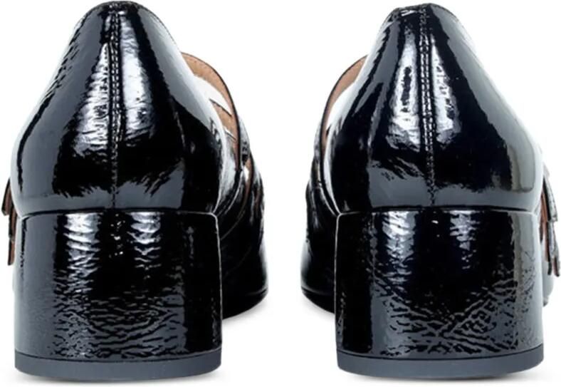 Roberto Festa triple-strap patent leather pumps Zwart - Foto 3