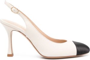 Roberto Festa Tweekleurige muiltjes Beige