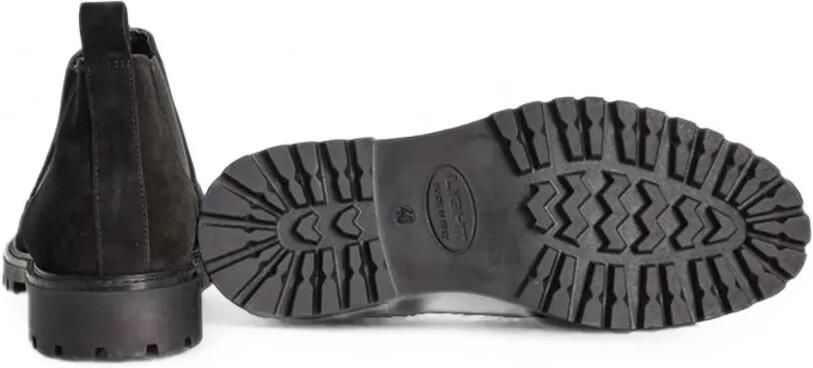Roberto Pepe Luxury Chelsea lug-sole ankle boots Zwart - Foto 4