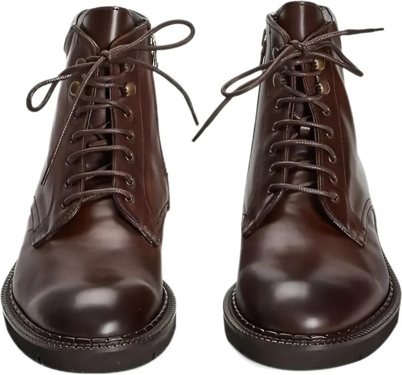 Roberto Pepe Luxury lace-up leather boots Bruin - Foto 2