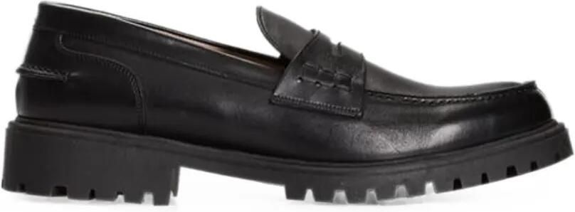 Roberto Pepe Luxury Leren loafers Zwart