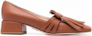 Rodo Loafers verfraaid met franje Bruin