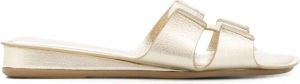 Rodo Metallic sandalen Goud