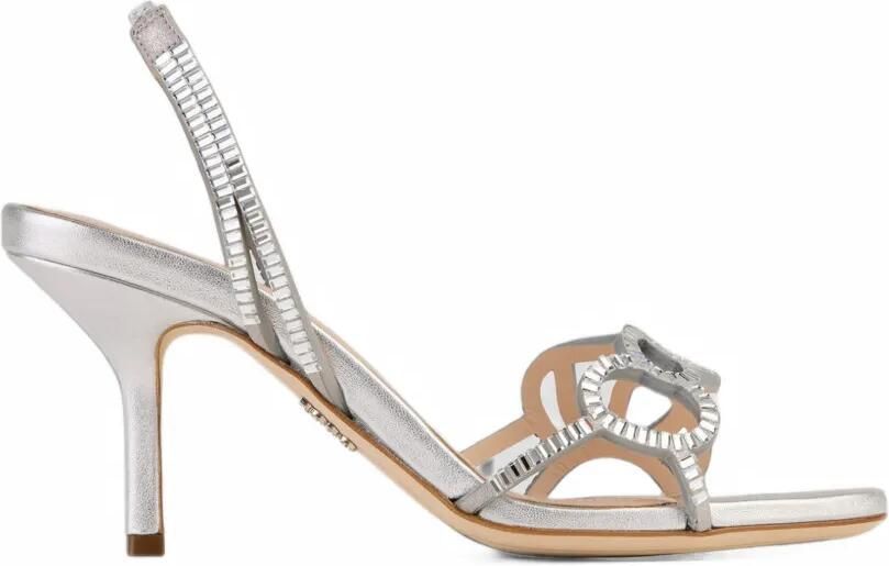 Rodo crystal-embellished slingback sandals Wit