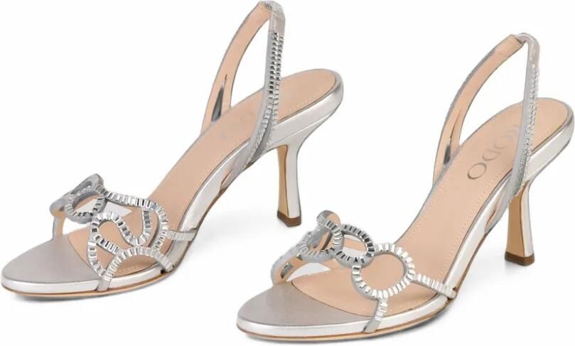 Rodo crystal-embellished slingback sandals Wit - Foto 5
