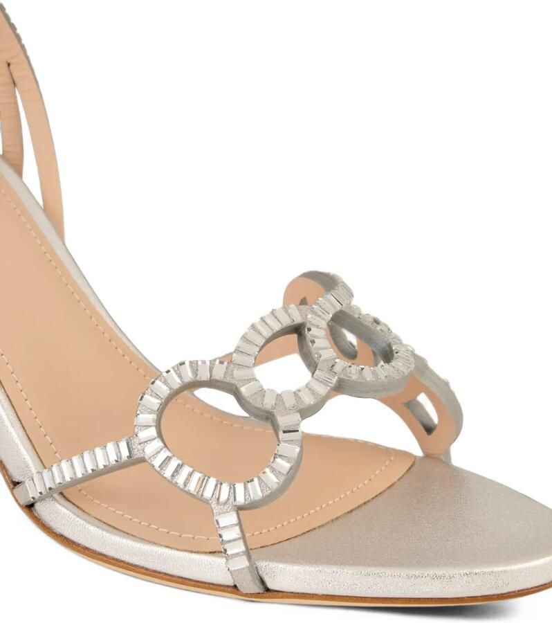 Rodo crystal-embellished slingback sandals Wit - Foto 2