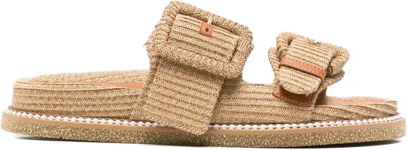 Rodo Sandalen met gespdetail Bruin