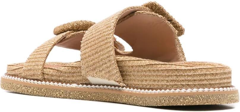 Rodo Sandalen met gespdetail Bruin - Foto 3