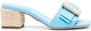 Rodo Leren muiltjes Blauw